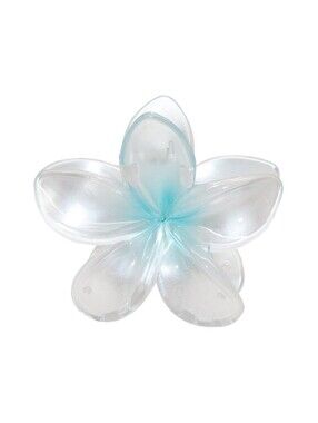 NWT Emi Jay Super Bloom In Aqua Pearl Hair Clip